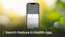 Search Feature in Hadith App