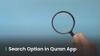 Search Option in Quran App