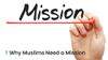Why Do Muslims Need a Mission in Life
